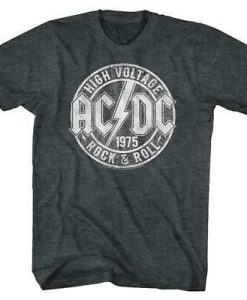 ACDC R And R Black Heather Adult T-Shirt