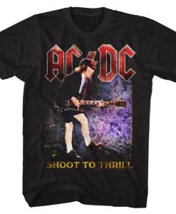 ACDC Shoot To Thrill Playing Guitar t-shirt