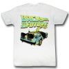 Back to the Future Neon White Adult T-Shirt