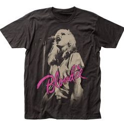 Blondie Mic Fitted Jersey Classic T-Shirt