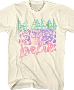 Def Leppard Love Bites Natural T-Shirt