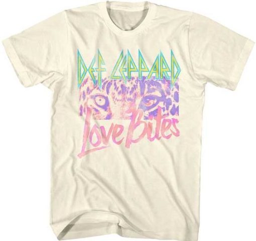 Def Leppard Love Bites Natural T-Shirt