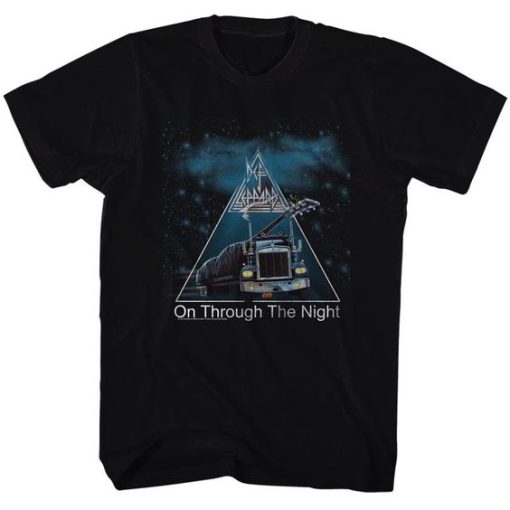 Def Leppard On Through The Night t-shirt