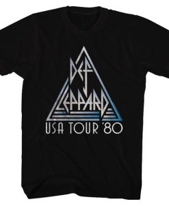 Def Leppard USA Tour 80 t-shirt