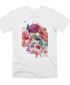 FLOWERS ON THE FACE T-SHIRT G07