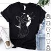 SCARY BLACK CAT WITCH T-SHIRT G07