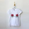 VELVET RED FLOWERS T-SHIRT G07