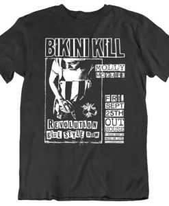 BIKINI KILL PUNK FLYER MUSIC T-SHIRT S037