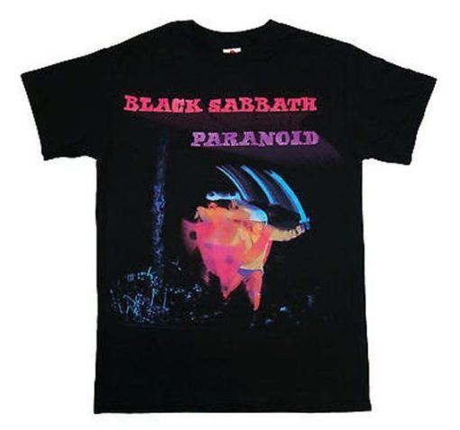 BLACK SABBATH PARANOID MOTIONS T-SHIRT S037