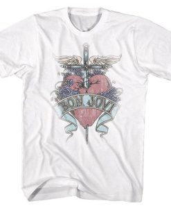 BON JOVI HEART LOGO T-SHIRT S037