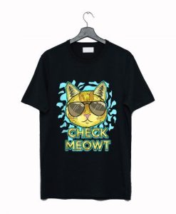 COOL KITTEN CHECK MEOWT T-SHIRT S037