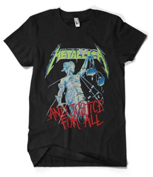 METALLICA AND JUSTICE FOR ALL T-SHIRT C77