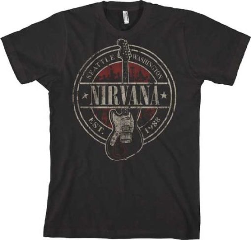 NIRVANA SEATTLE WASHINGTON T-SHIRT C77