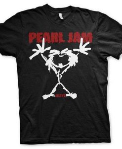 PEARL JAM STICK MAN ALIVE T-SHIRT S037