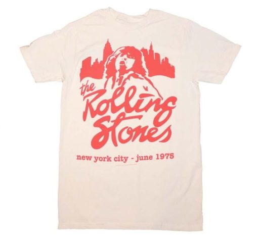 ROLLING STONES MICK JUNE 1975 T-SHIRT S037