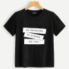 Be Strong Be You Slogan Print T-shirt