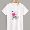 Flamingo Print T Shirt