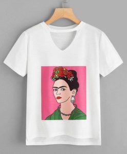 Keyhole Front Figure T-Shirt