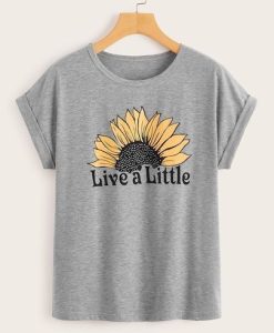 Live A Litter Sunflower T Shirt