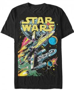 Star Wars Galactic Comic Scene T-shirt