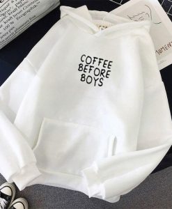 COFFEE BEFORE BOYS HOODIE