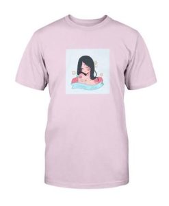 CYAN ILLUST GIRL T-SHIRT