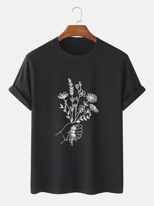 Flower print T-shirt