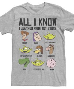 All I Know I Learned From Toy Story T-shirt