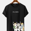 Cat On Train T-shirt