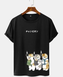 Cat On Train T-shirt