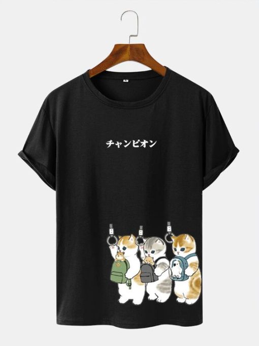 Cat On Train T-shirt