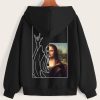 Monalisa Figure Graphic Hoodie