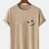 Smile Chest Design Print T-shirt