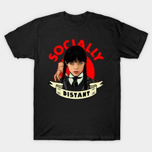 Socially Distant Gothic Girl t-shirt