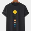 Sun And Planet Print T-shirt