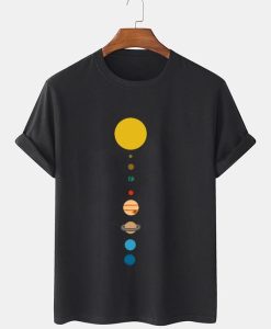 Sun And Planet Print T-shirt