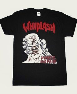 Whiplash Power And Pain Thrash Speed Metal Slayer Kreator t-shirt