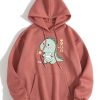 Dinosaurus Korean letter Hoodie