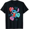 Disney Stitch Funny Candy Hearts Valentine’s Day T-Shirt