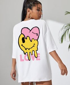 Love And smiley Melted T-shirt