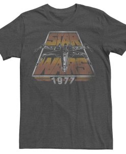 Men's Star Wars X-Wing 1977 Vintage Retro Graphic Tee