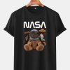 NASA Space Bear Print T-Shirt