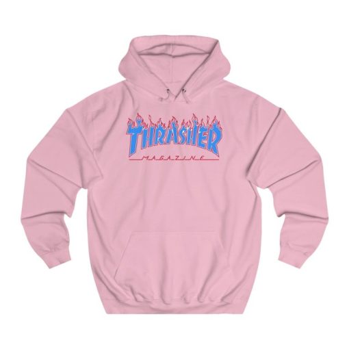 Thrasher Flame Light Pink Hoodie