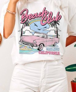 Beach club graphic tee