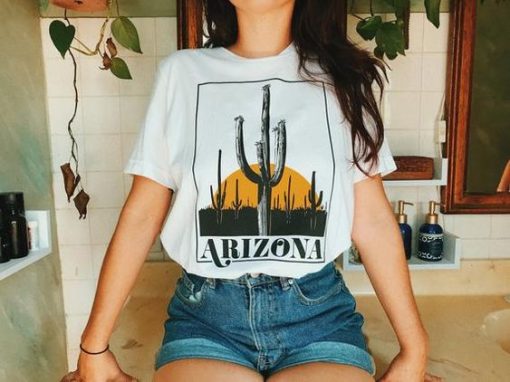 Vintage Inspired Arizona Cactus Tshirt