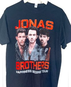 Jonas Brother Hppines Beggin Tour T-shirt