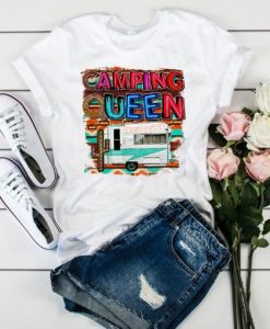 Camping Queen Funny T shirt