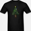 Gun Christmas Tree Graphic T-shirt