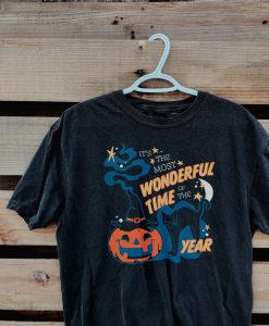 It's the Most Wonderful Time of the Year-Vintage Black Cat Halloween Shirt