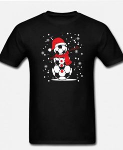 Snowman Flakes Christmas Graphic T-shirt